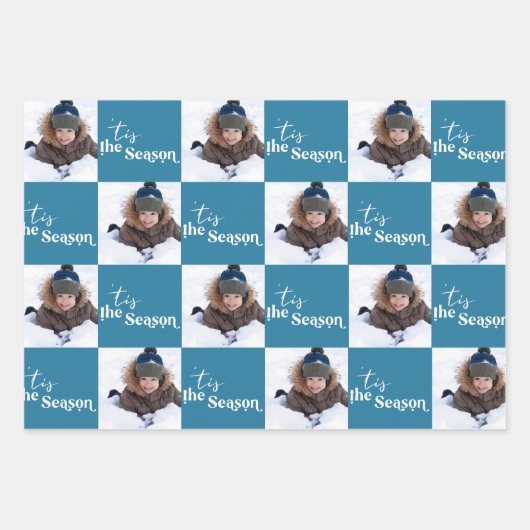 Dit is de reeks verdiepingsvierkante foto's van 3 inpakpapier vel (Voorkant 2)