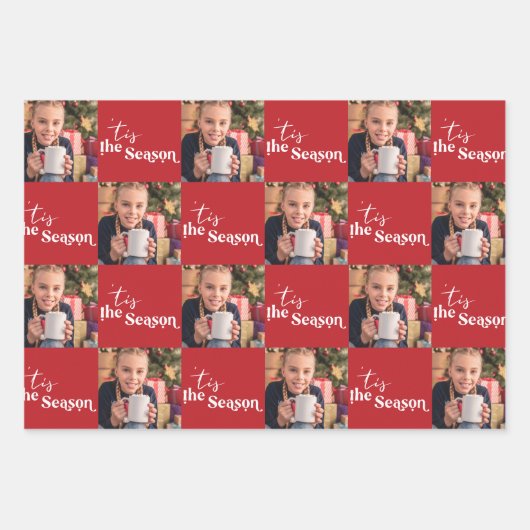 Dit is de reeks verdiepingsvierkante foto's van 3 inpakpapier vel (Voorkant)