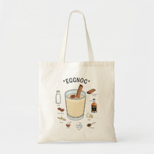 Dit is de season Eggnog Holiday Canvas tas