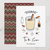 Dit is de season Eggnog Holiday Kaart (Voorkant / Achterkant)