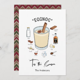 Dit is de season Eggnog Holiday Kaart