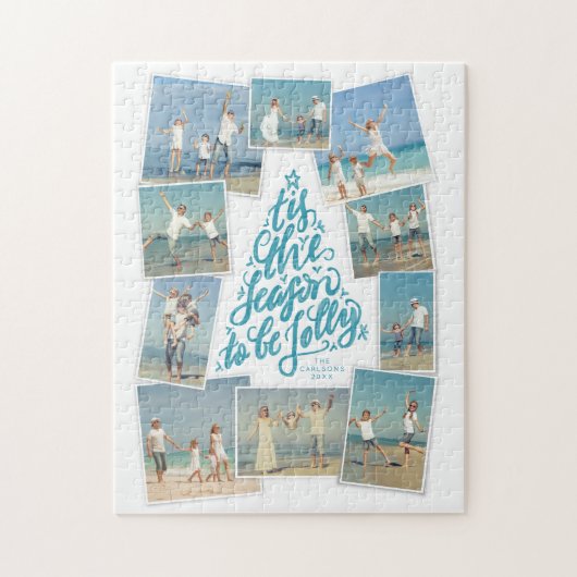 Dit is de Season handgeschreven boom foto collage Legpuzzel (Verticaal)
