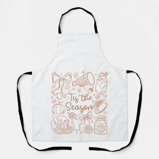 Dit is de Season Herfst Cheer Hand-Drawn Autumn on Schort