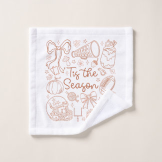 Dit is de Season Herfst Cheer Hand-Drawn Autumn on Washandje