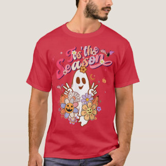 Dit is de Season Pumpkin Boo 60s 70s Hippie Halowe T-shirt