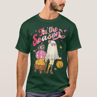 Dit is de Season Pumpkin Boo 60s 70s Hippie Halowe T-shirt