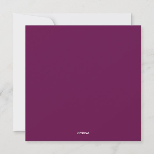 Dit is de Seizoen Eenvoudige Elegant Plum en Gold  Feestdagenkaart (Achterkant)