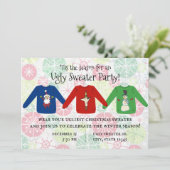 Dit is de Seizoen voor Oegly Sweater Party Invitat Kaart (Staand voorkant)