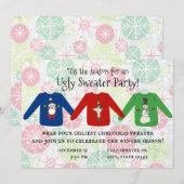 Dit is de Seizoen voor Oegly Sweater Party Invitat Kaart (Voorkant / Achterkant)