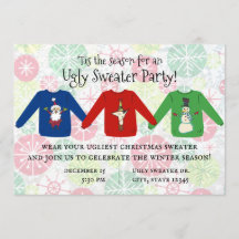 Dit is de Seizoen voor Oegly Sweater Party Invitat
