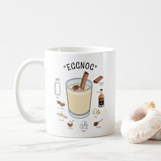 Dit is de Seizoenholiday Koffiemok (Met donut)