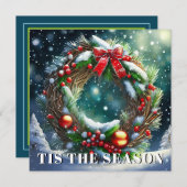 Dit is de seizoenkrans kaart (Voorkant / Achterkant)