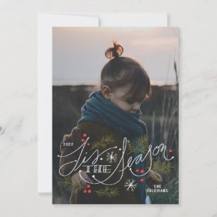 Dit is de seizoensfoto feestdagenkaart