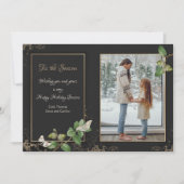 Dit is de Seizoensfotofeestelijke kaartje (Voorkant)