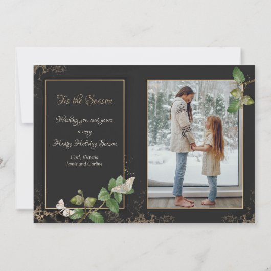 Dit is de Seizoensfotofeestelijke kaartje (Voorkant)