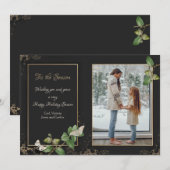 Dit is de Seizoensfotofeestelijke kaartje (Voorkant / Achterkant)