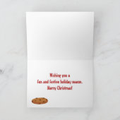 Dit is de Seizoenskerstman en de Koekjesfotokerst Feestdagen Kaart (Binnen)