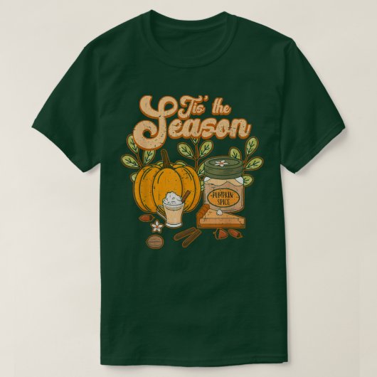 Dit is de Seizoenspompoen Spice Funny Herfst Vibes T-shirt (Design voorkant)