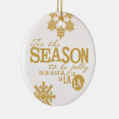 Dit is de Seizoensvakantie-gepersonaliseerde versi Keramisch Ornament (Rechts)