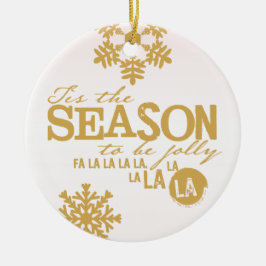 Dit is de Seizoensvakantie-gepersonaliseerde versi Keramisch Ornament