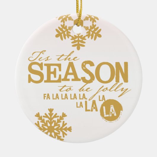 Dit is de Seizoensvakantie-gepersonaliseerde versi Keramisch Ornament (Voorkant)