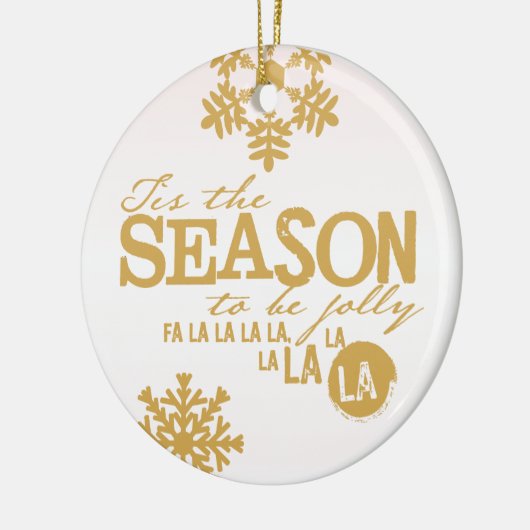 Dit is de Seizoensvakantie-gepersonaliseerde versi Keramisch Ornament (Links)