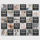 Dit is de Seizoensvun-foto met kerstcadeautje Cadeaupapier (Vlak)