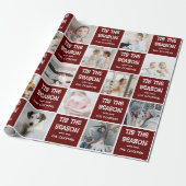 Dit is de Seizoensvun met kerstcadeau op het fotor Cadeaupapier (Uitgerold)