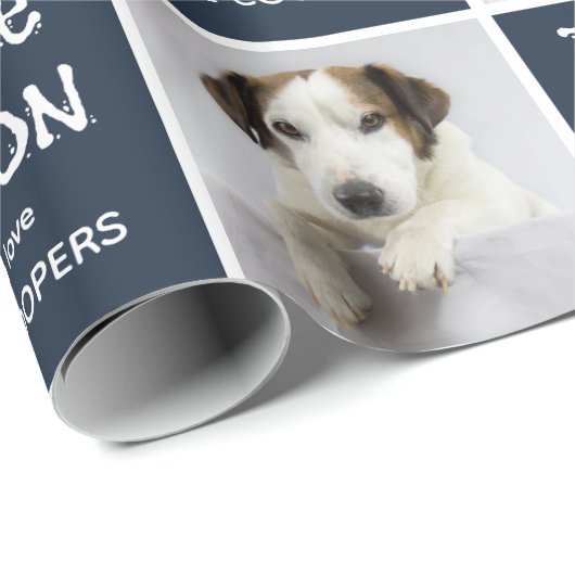 Dit is de Seizoensvun met kerstcadeau op het fotor Cadeaupapier (Rol Hoek)