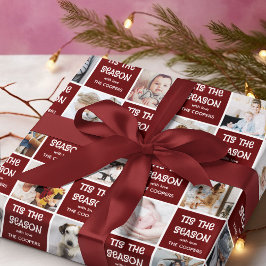 Dit is de Seizoensvun met kerstcadeau op het fotor Cadeaupapier