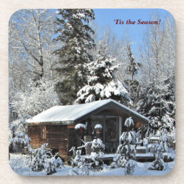 'Dit is de Seizoenwreah    CottageWinter Feestdage Bier Onderzetter