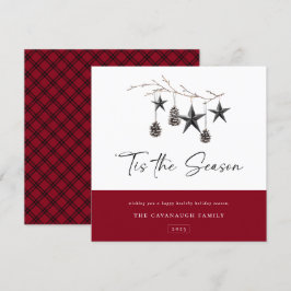 "Dit is de Seizoenziekte Cozy Natuur Holiday Card Feestdagenkaart