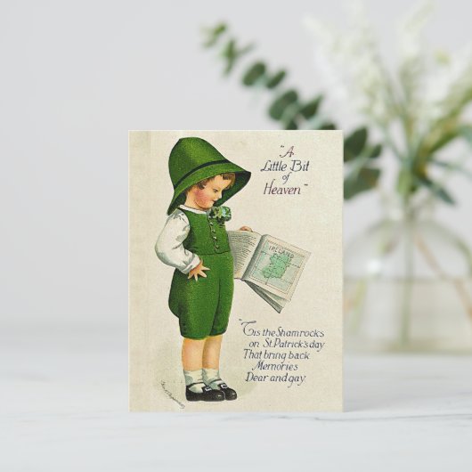 Dit is de  Shamrocks St. Patrick's Day Briefkaart (Staand voorkant)