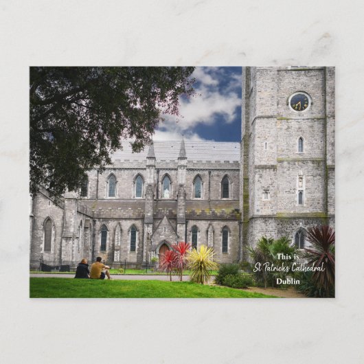 Dit is de Sint-Patrickkathedraal Dublin-Ierland Briefkaart (Voorkant)