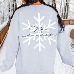 Dit is de Snowflake Calligraphy Holiday Trui