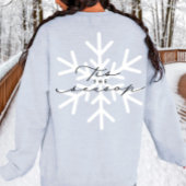 Dit is de Snowflake Calligraphy Holiday Trui