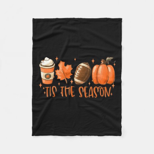 Dit is de Thanksgiving van de Herfst van het Footb Fleece Deken (Voorkant)