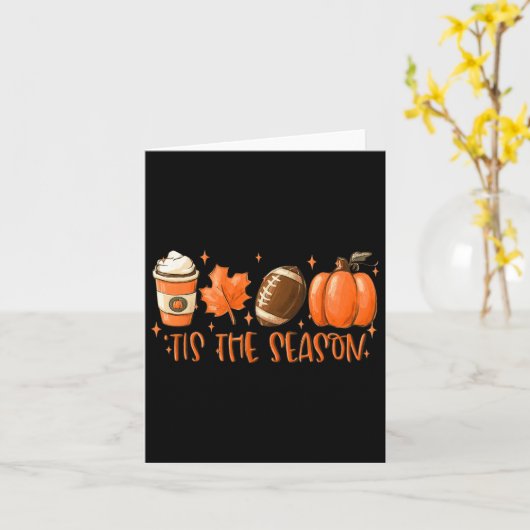 Dit is de Thanksgiving van de Herfst van het Footb Kaart (Gele Bloem)