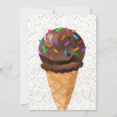 Dit is de verjaardag van Scoop Ice Cream Girl Kaart (Achterkant)