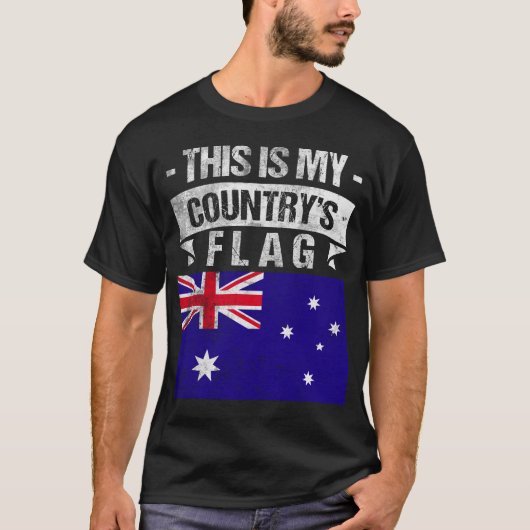 Dit is de vlag van mijn land, Australische vlag. T-shirt (Voorkant)