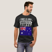 Dit is de vlag van mijn land, Australische vlag. T-shirt (Voorkant volledig)