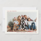 Dit is de vrolijke kerstfoto van het seizoen feestdagenkaart (Voorkant)