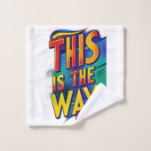 Dit is de weg bad handdoek (Wasdoekje)