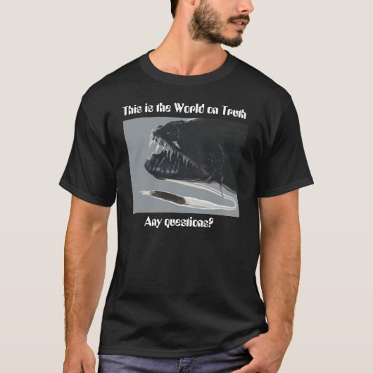 Dit is de wereld van de waarheid t-shirt (Voorkant)