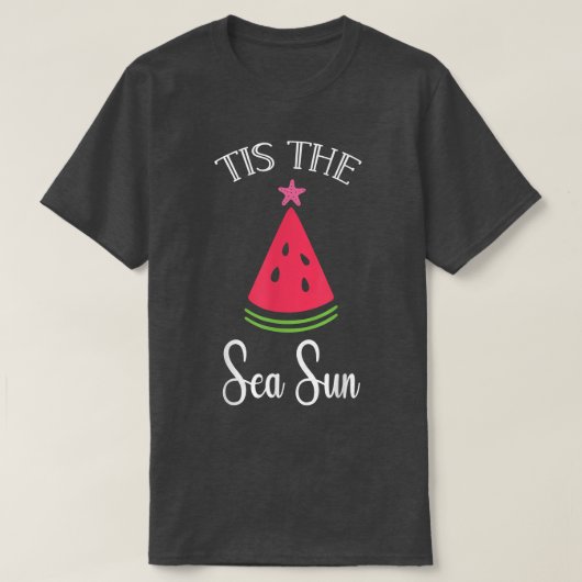 Dit is de Zee Sun Santa Starfish op het Zee T-shirt (Design voorkant)