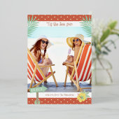 Dit is de Zee-zon tropische zomerkerst Folie Uitnodiging (Staand Voorkant)