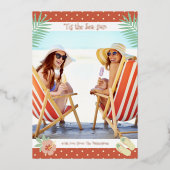 Dit is de Zee-zon tropische zomerkerst Folie Uitnodiging (Voorkant)