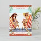 Dit is de Zee-zon tropische zomerkerst Folie Uitnodiging (Staand Voorkant)