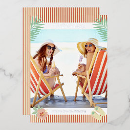 Dit is de Zee-zon tropische zomerkerst Folie Uitnodiging