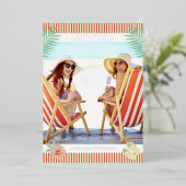 Dit is de Zee-zon tropische zomerkerst Folie Uitnodiging (Staand Voorkant)